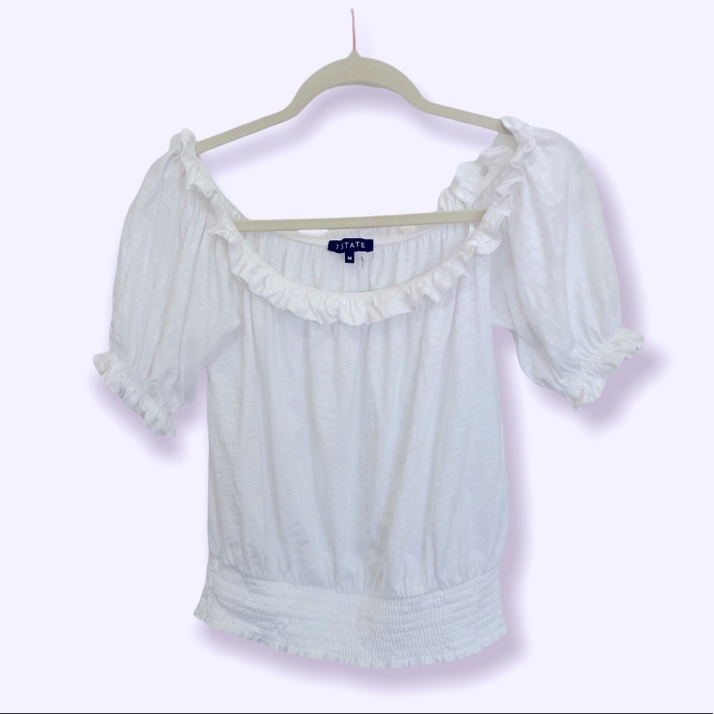 Nordstrom 1.State Off the Shoulder Ruffled Blouse - Size Med